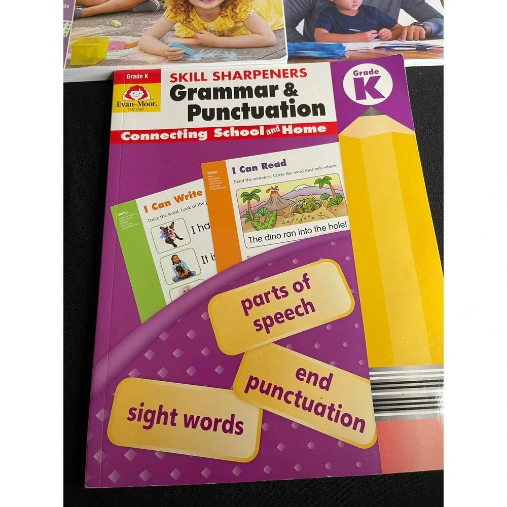 Kindergarten Educational Bundle Summer Bridge Evan-Moor Grammar hand2mind Kit